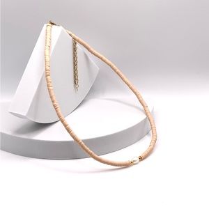 NEW…Heishi Beaded with Freshwater Pearl Necklace